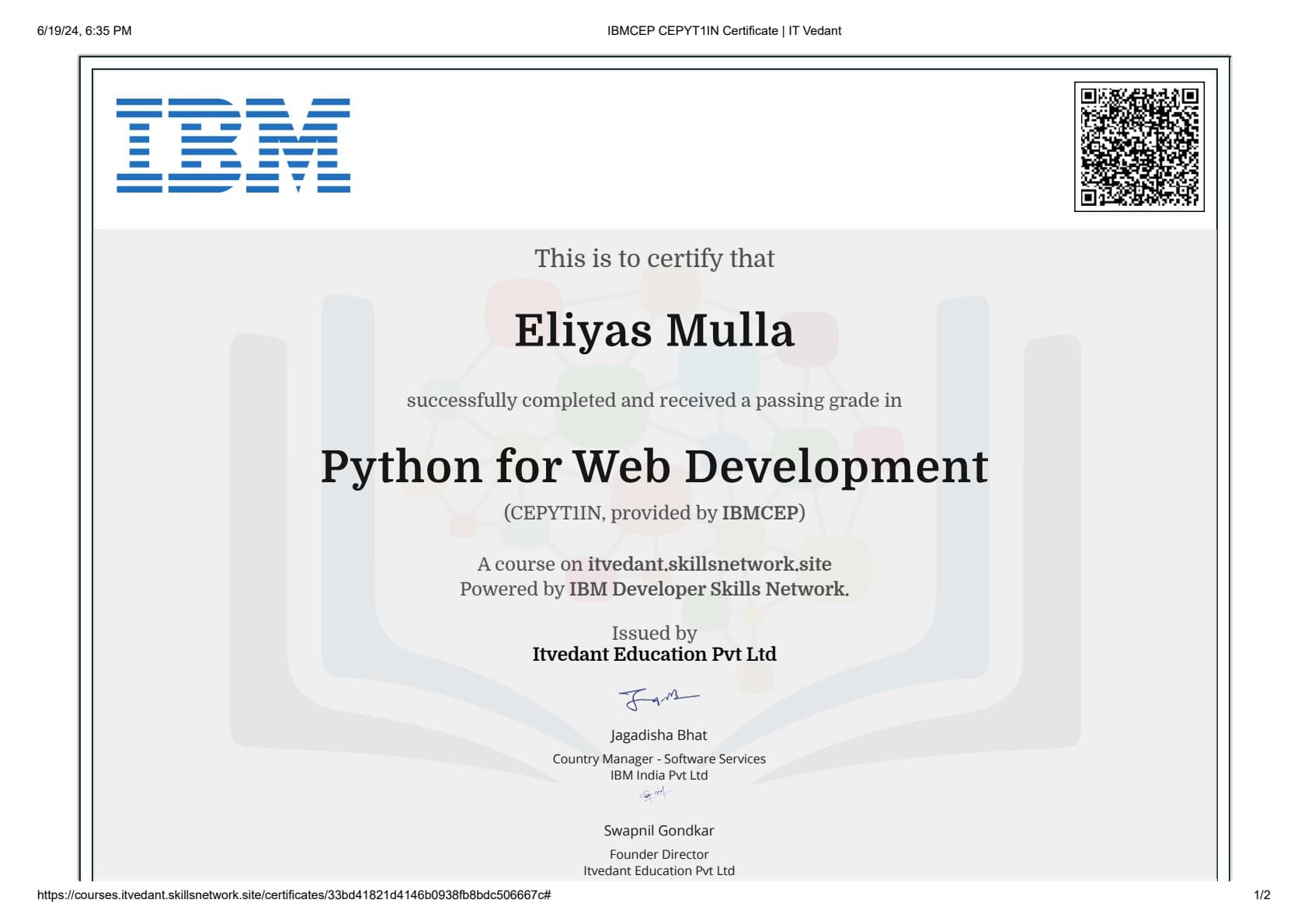 Python for Web Development
